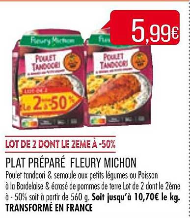 plat préparé fleury michon