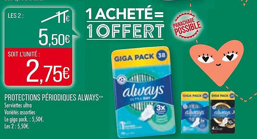 protections périodiques always