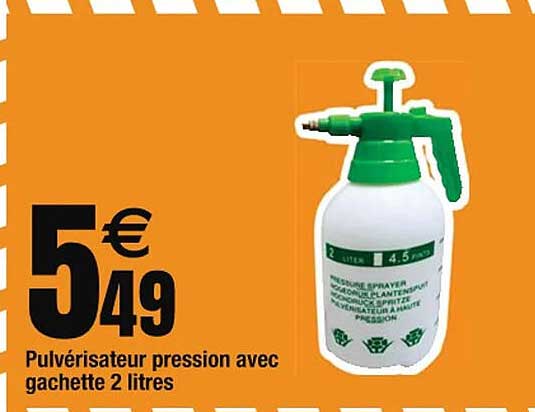 pulverisateur pression avec gachette