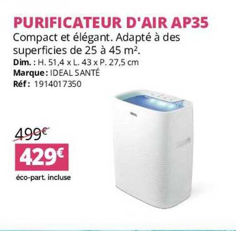 purificateur d'air ap35 ideal santé