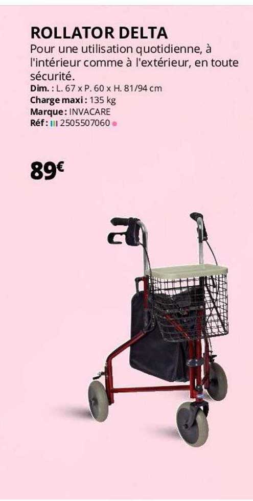 Rollator Delta Invacare