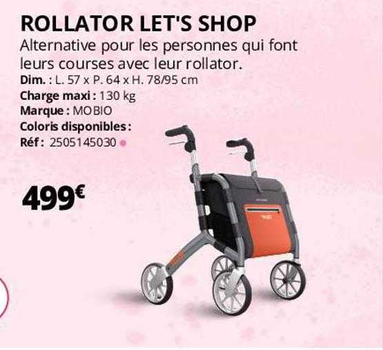 rollator let's shop mobio