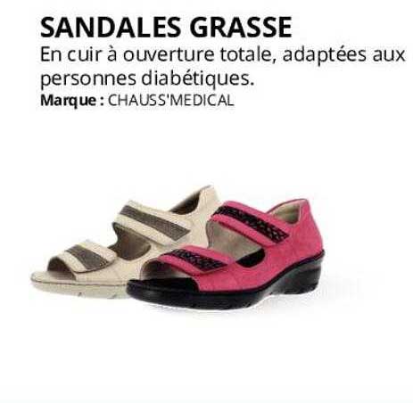 sandales grasse chauss'medical