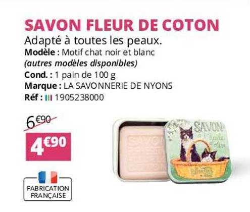 savon fleur de coton la savonnerie de nyons