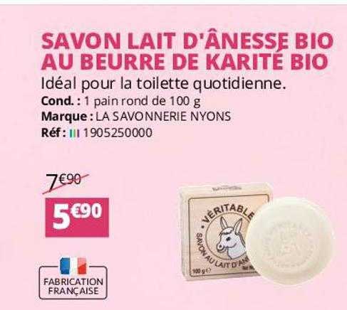 savon lait d'ânesse bio au beurre de karité bio la savonnerie nyons