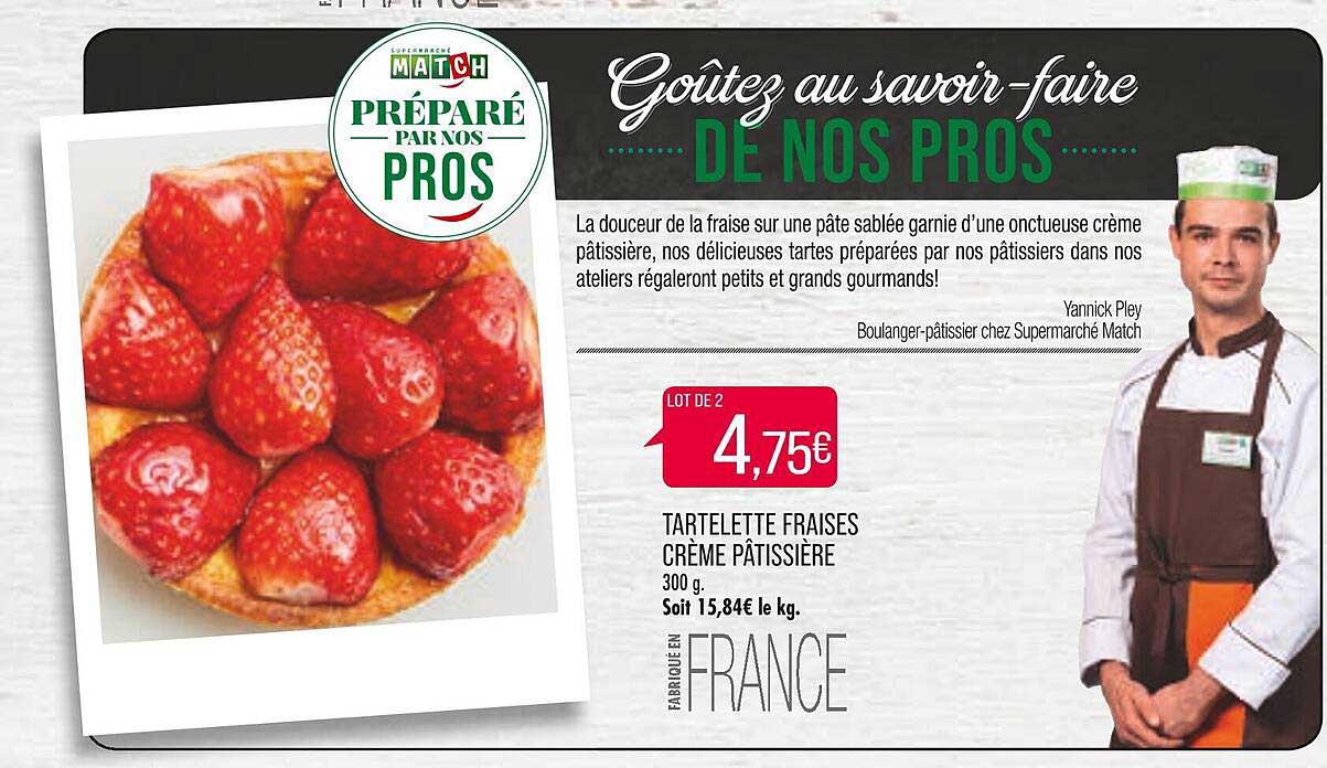 tartelette fraises crème pâtissière