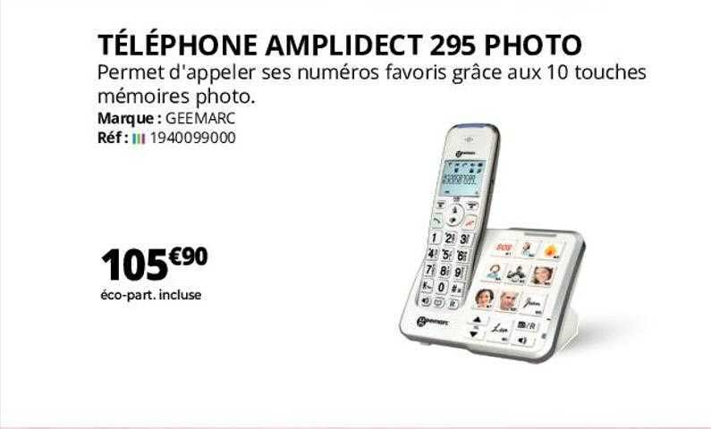 téléphone amplidect 295 photo geemarc