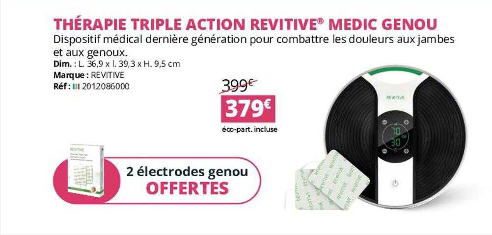 thérapie triple action revitive médic genou