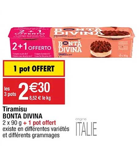 tiramisu bonta divina