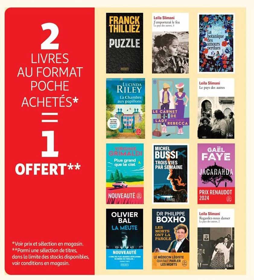 2 LIVRES AU FORMAT POCHE ACHETÉS = 1 OFFERT