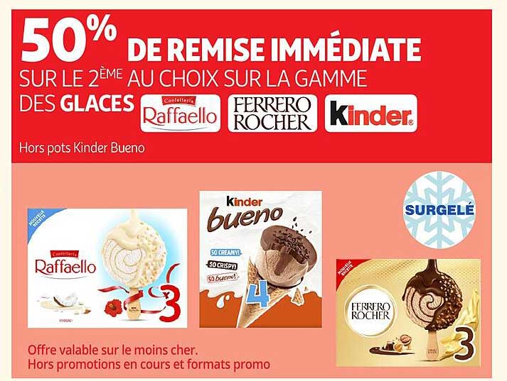 50% DE REMISE IMMÉDIATE