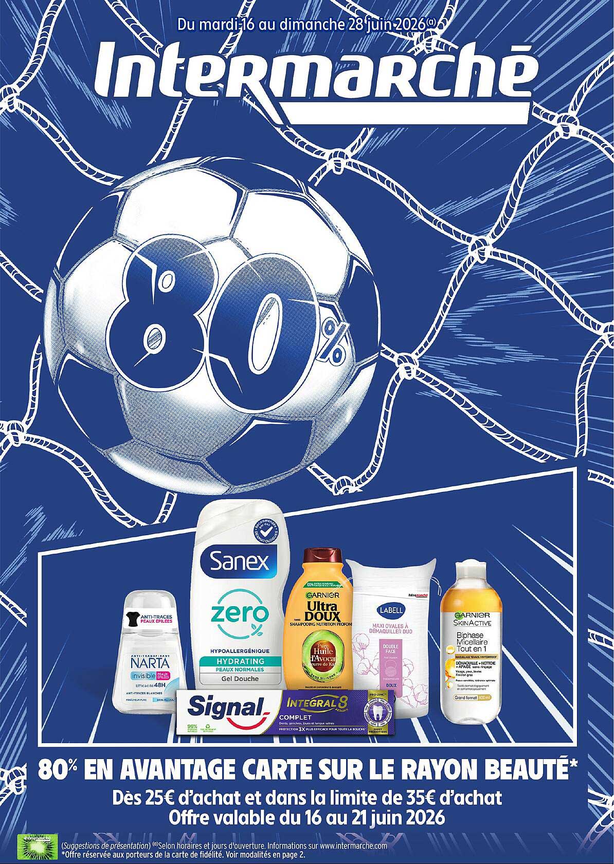 80% EN AVANTAGE CARTE SUR LE RAYON BEAUTÉ