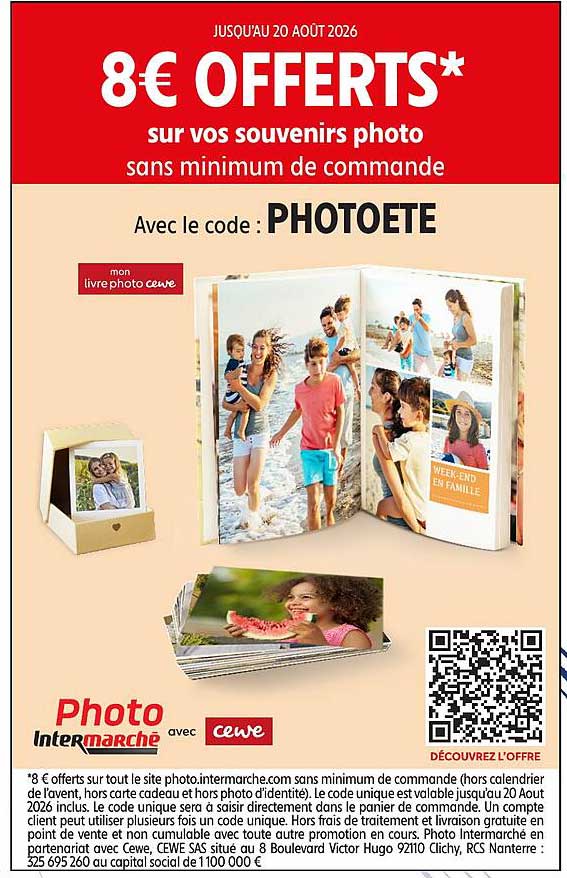 8€ OFFERTS*