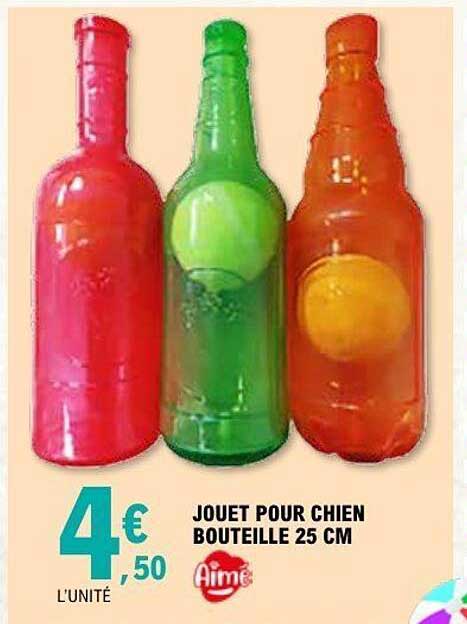Aime Jouet pour chien bouteille 25 cm