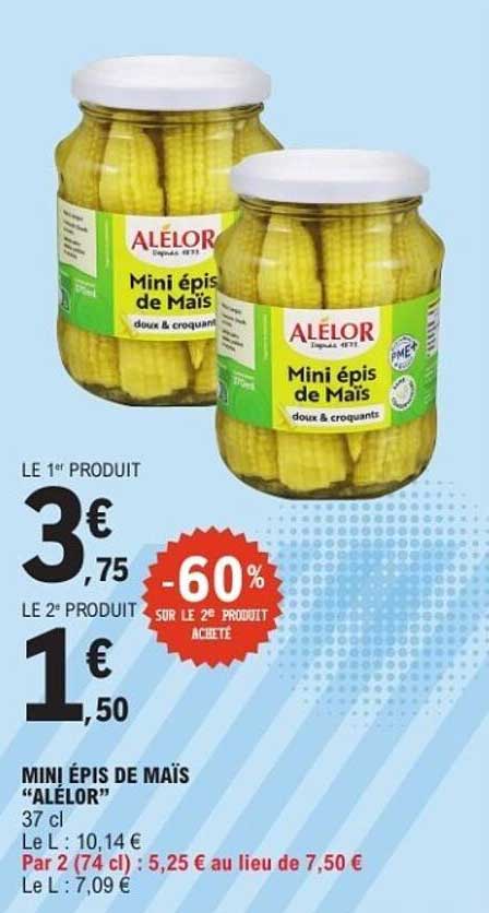 ALÉLOR Mini épis de Maïs