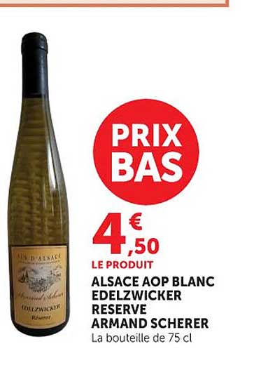 ALSACE AOP BLANC EDELZWICKER RESERVE ARMAND SCHERER