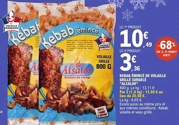 Alsalor Kebab émincé