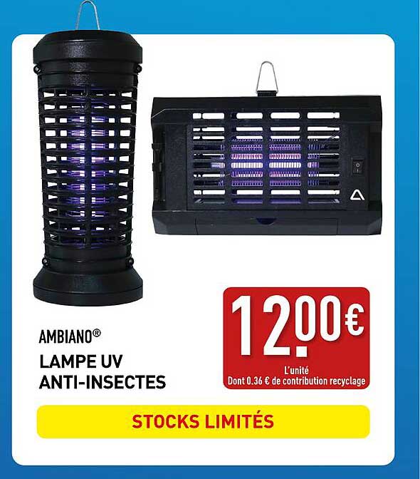 AMBIANO LAMPE UV ANTI-INSECTES