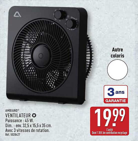 AMBIANO VENTILATEUR
