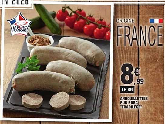 ANDOUILLETTES PUR PORC TRADILEGE