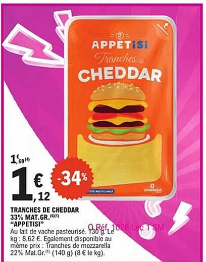 APPETISI Tranches de CHEDDAR