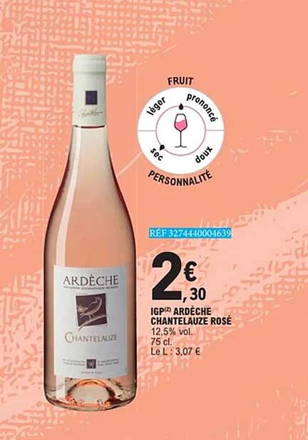 ARDÈCHE CHANTELAUZE ROSÉ