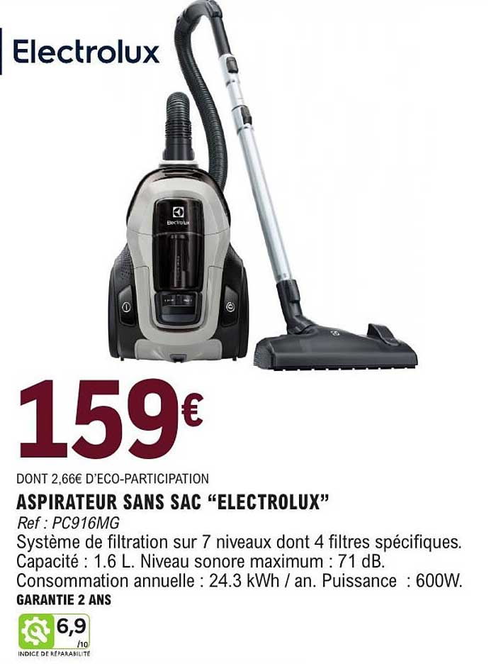 Aspirateur sans sac Electrolux