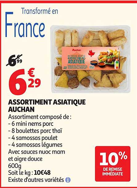 ASSORTIMENT ASIATIQUE AUCHAN