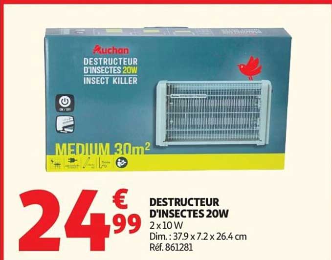 Auchan Destructeur d'insectes 20W