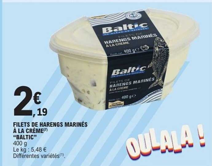 Baltic Filets de harengs marinés