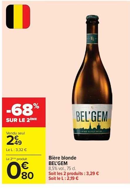 BEL'GEM Bière blonde