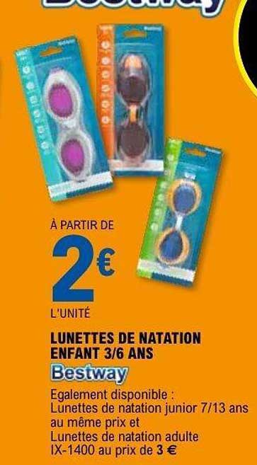 Bestway Lunettes de natation enfant 3/6 ans