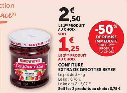 BEYER Confiture Extra de Griottes