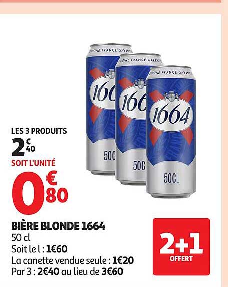 Bière blonde 1664