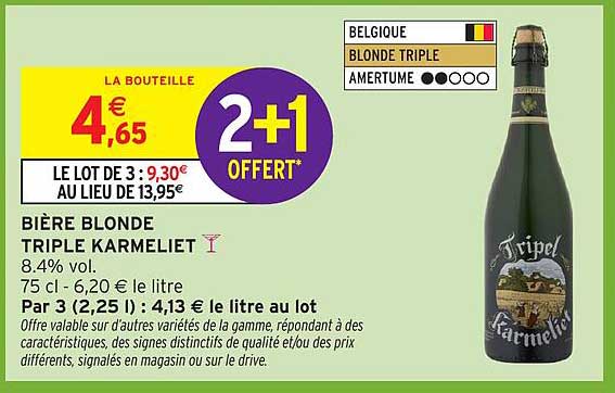 Bière blonde triple Karmeliet