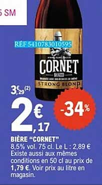 BIÈRE "CORNET