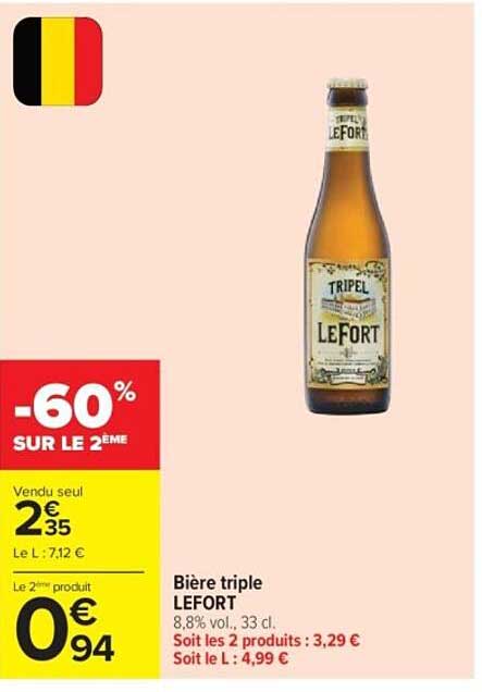 Bière triple LEFORT