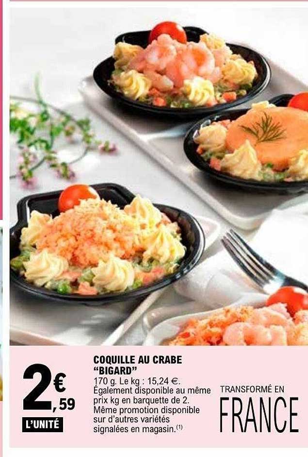 BIGARD Coquille au crabe