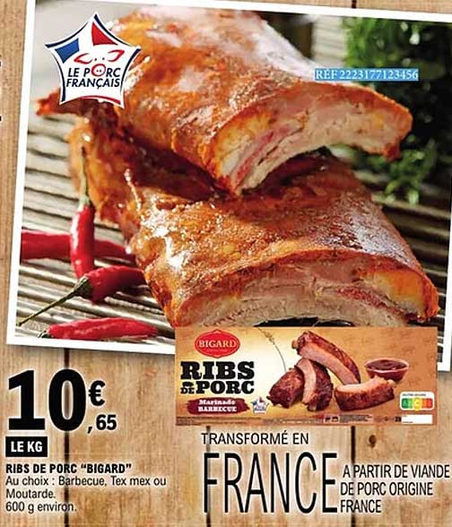 Bigard Ribs de porc