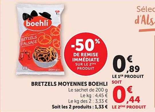 Boehli Bretzels moyennes