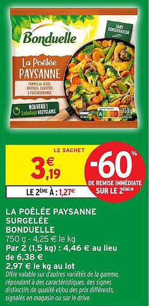 Bonduelle La Poêlée Paysanne