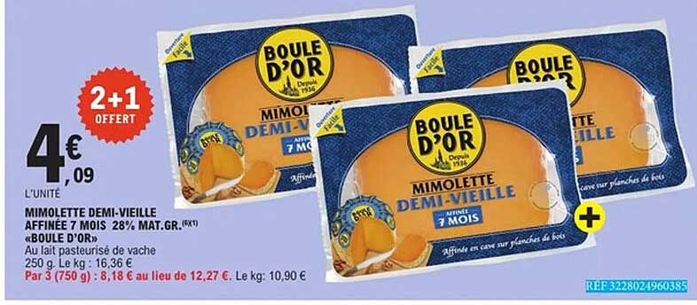 Boule d'Or Mimolette Demi-vieille
