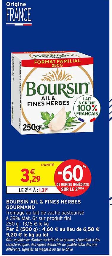 Boursin Ail & Fines Herbes