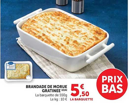 Brandade de morue gratinée