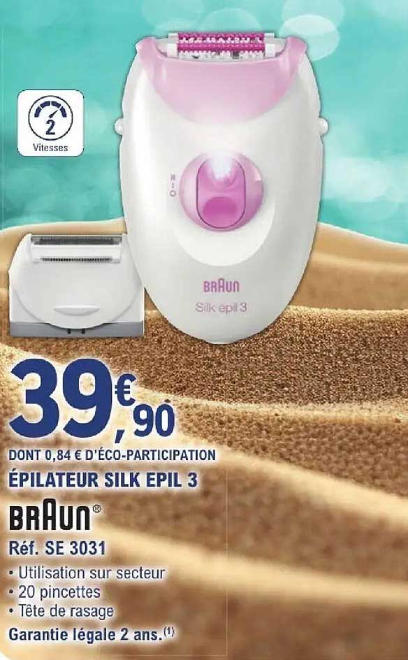 BRAUN ÉPILATEUR SILK EPIL 3