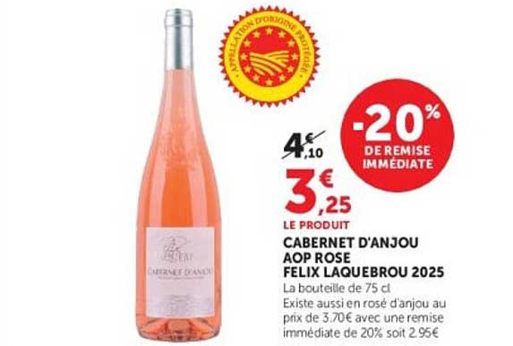 Cabernet d'Anjou AOP Rosé