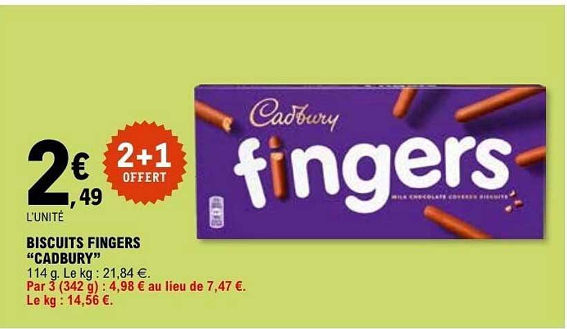 Cadbury fingers