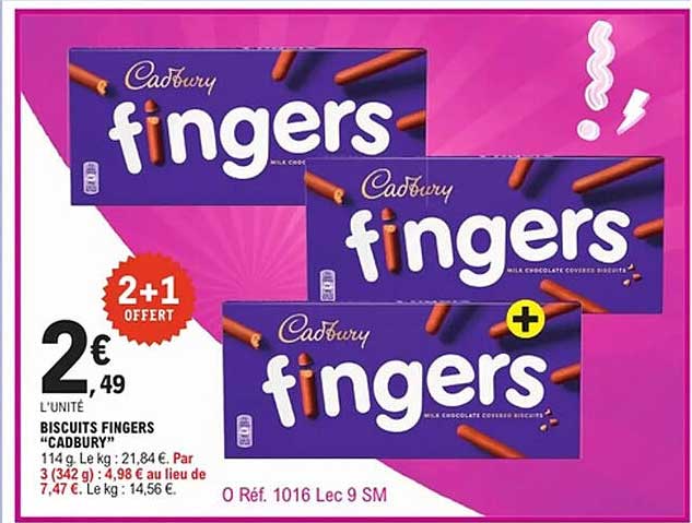 Cadbury fingers