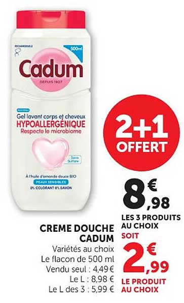 Cadum Crème douche