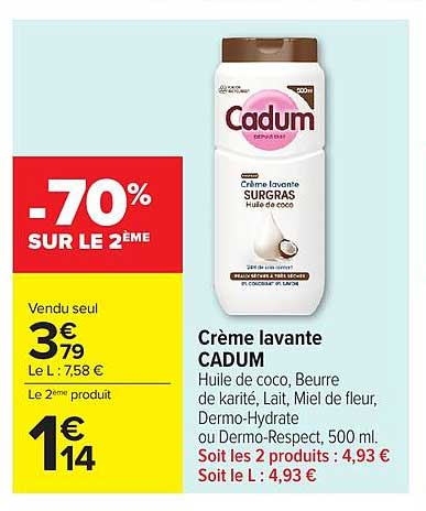 Cadum Crème lavante